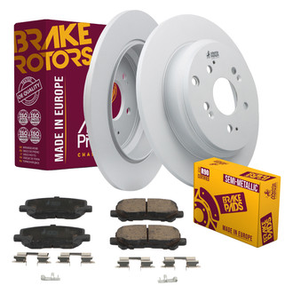 Metrix Premium Chassis Parts® - 1-Piece Plain Rear Brake Kit
