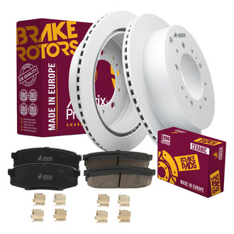 Metrix Premium Chassis Parts® - 1-Piece Plain Rear Brake Kit