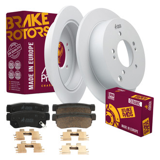 Metrix Premium Chassis Parts® - 1-Piece Plain Rear Brake Kit