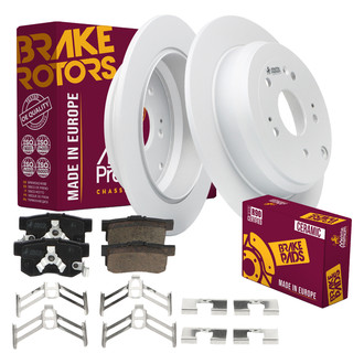 Metrix Premium Chassis Parts® - 1-Piece Plain Rear Brake Kit