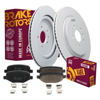 Metrix Premium Chassis Parts® - 1-Piece Plain Rear Brake Kit