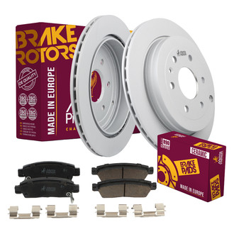 Metrix Premium Chassis Parts® - 1-Piece Plain Rear Brake Kit