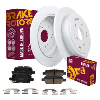Metrix Premium Chassis Parts® - 1-Piece Plain Rear Brake Kit