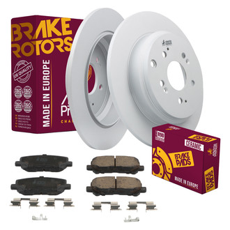 Metrix Premium Chassis Parts® - 1-Piece Plain Rear Brake Kit