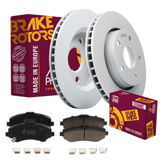 Metrix Premium Chassis Parts® - 1-Piece Plain Front Brake Kit