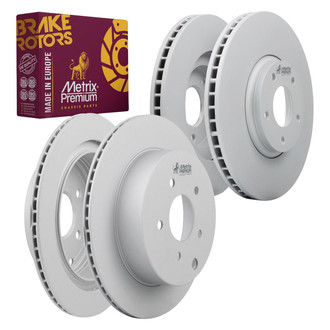 Metrix Premium Chassis Parts® - Vented Front and Rear Brake Rotor Set