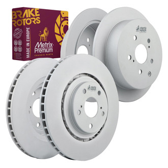 Metrix Premium Chassis Parts® - Front and Rear Brake Rotor Set