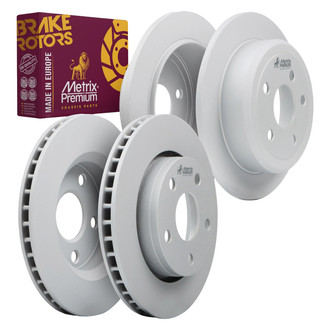 Metrix Premium Chassis Parts® - Front and Rear Brake Rotor Set