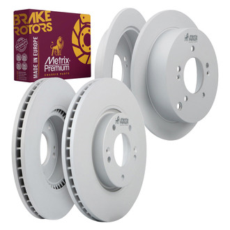 Metrix Premium Chassis Parts® - Front and Rear Brake Rotor Set
