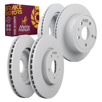 Metrix Premium Chassis Parts® - Vented Front and Rear Brake Rotor Set