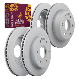 Metrix Premium Chassis Parts® - Vented Front and Rear Brake Rotor Set