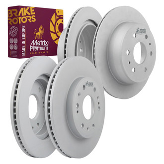 Metrix Premium Chassis Parts® - Vented Front and Rear Brake Rotor Set