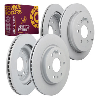 Metrix Premium Chassis Parts® - Vented Front and Rear Brake Rotor Set