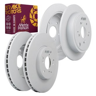 Metrix Premium Chassis Parts® - Front and Rear Brake Rotor Set