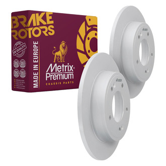 Metrix Premium Chassis Parts® - Solid Rear Brake Rotors
