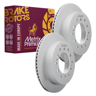 Metrix Premium Chassis Parts® - Vented Rear Brake Rotors
