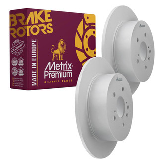 Metrix Premium Chassis Parts® - Solid Rear Brake Rotors