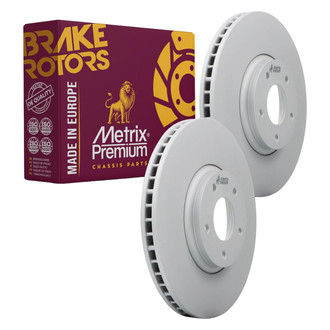 Metrix Premium Chassis Parts® - Vented Front Brake Rotors