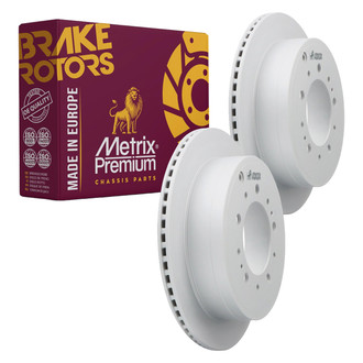 Metrix Premium Chassis Parts® - Vented Rear Brake Rotors
