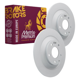 Metrix Premium Chassis Parts® - Solid Rear Brake Rotors