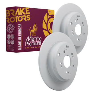 Metrix Premium Chassis Parts® - Solid Rear Brake Rotors