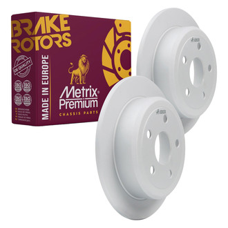 Metrix Premium Chassis Parts® - Solid Rear Brake Rotors