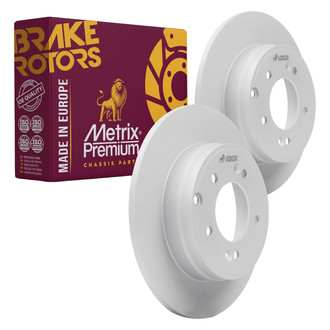 Metrix Premium Chassis Parts® - Solid Rear Brake Rotors