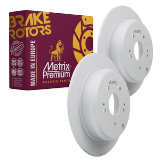 Metrix Premium Chassis Parts® - Solid Rear Brake Rotors