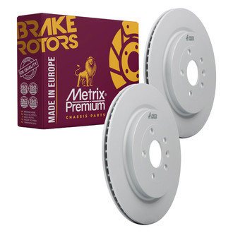 Metrix Premium Chassis Parts® - Vented Rear Brake Rotors