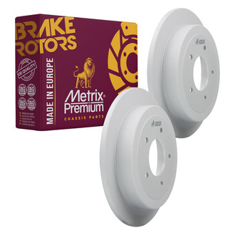 Metrix Premium Chassis Parts® - Solid Rear Brake Rotors