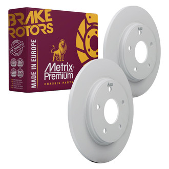 Metrix Premium Chassis Parts® - Solid Rear Brake Rotors