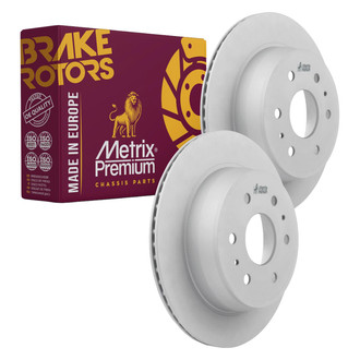 Metrix Premium Chassis Parts® - Vented Rear Brake Rotors