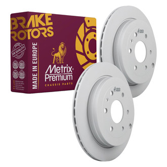 Metrix Premium Chassis Parts® - Vented Rear Brake Rotors