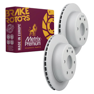 Metrix Premium Chassis Parts® - Vented Rear Brake Rotors