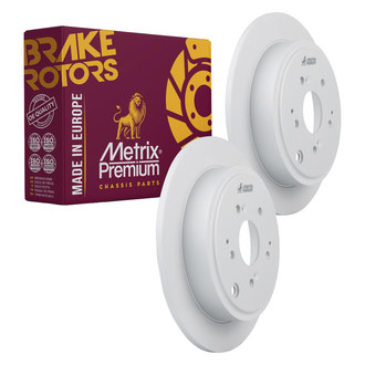 Metrix Premium Chassis Parts® - Solid Rear Brake Rotors