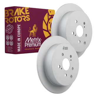Metrix Premium Chassis Parts® - Solid Rear Brake Rotors