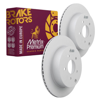 Metrix Premium Chassis Parts® - Vented Rear Brake Rotors