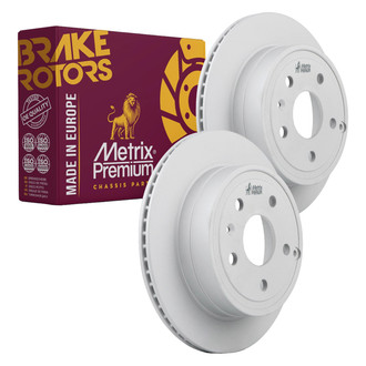 Metrix Premium Chassis Parts® - Vented Rear Brake Rotors