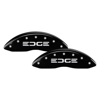 MGP® - Gloss Black Caliper Covers with Edge Engraving (Full Kit, 4 pcs)