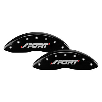 MGP® - Gloss Black Caliper Covers with SPORT Engraving (Full Kit, 4 pcs)