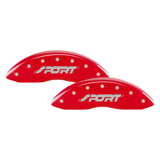 MGP® - Gloss Red Caliper Covers with SPORT Engraving (Full Kit, 4 pcs)