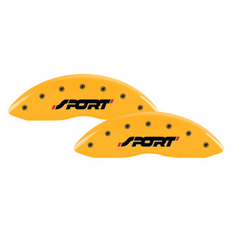 MGP® - Gloss Yellow Caliper Covers with SPORT Engraving (Full Kit, 4 pcs)