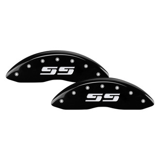 MGP® - Gloss Black Caliper Covers with SS Silverado Engraving (Full Kit, 4 pcs)