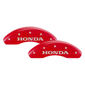 MGP® - Gloss Red Caliper Covers with Honda / CR-V Engraving (Full Kit, 4 pcs)