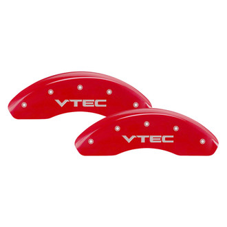 MGP® - Gloss Red Caliper Covers with Vtec Engraving (Full Kit, 4 pcs)