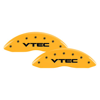 MGP® - Gloss Yellow Caliper Covers with Vtec Engraving (Full Kit, 4 pcs)