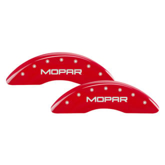MGP® - Gloss Red Caliper Covers with Mopar Engraving (Full Kit, 4 pcs)