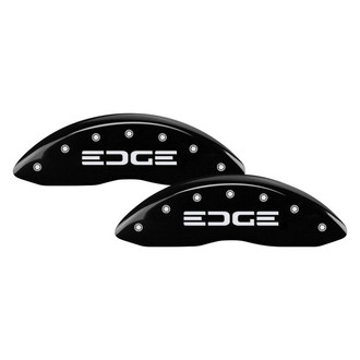 MGP® - Gloss Black Caliper Covers with Edge Engraving (Full Kit, 4 pcs)
