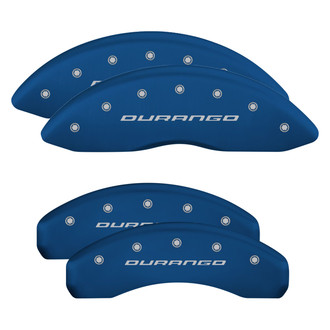 MGP® - Gloss Blue Caliper Covers with Durango Engraving (Full Kit, 4 pcs)