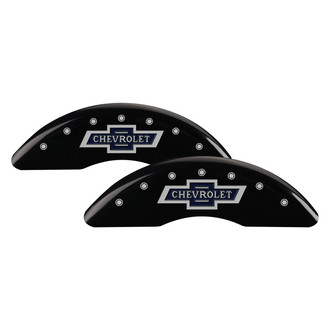 MGP® - Gloss Black Caliper Covers with 100 Anniversary Logo (Full Kit, 4 pcs)